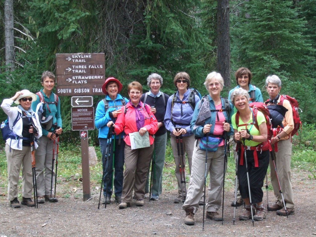 Hikers set out on the aptly named Challenging Trail